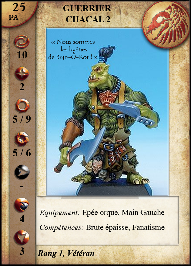 Guerrier Chacal 2 (Épée et Main-Gauche)